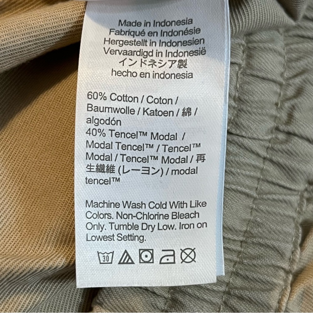 J. Crew Khaki Joggers Cotton and Tencel Size 2 NWT - Picture 6 of 10